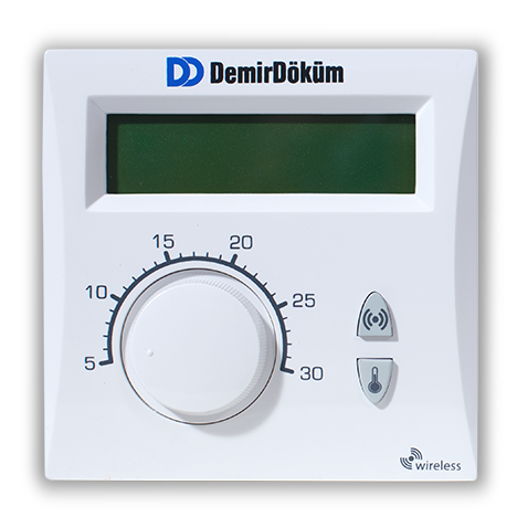 DEMİRDÖKÜM RF 6001 KABLOSUZ ODA TERMOSTATI