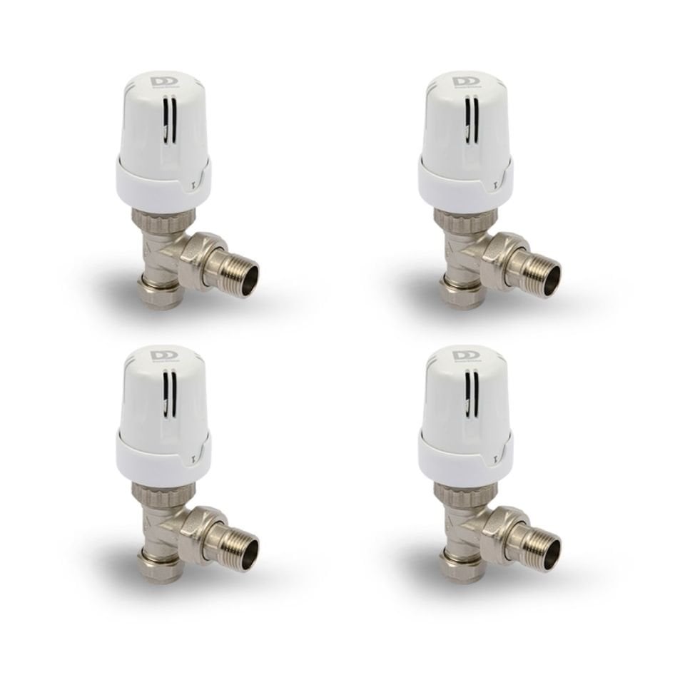 DEMİRDÖKÜM PE-X TERMOSTATİK KÖŞE RADYATÖR VANASI TP1 (4 ADET)